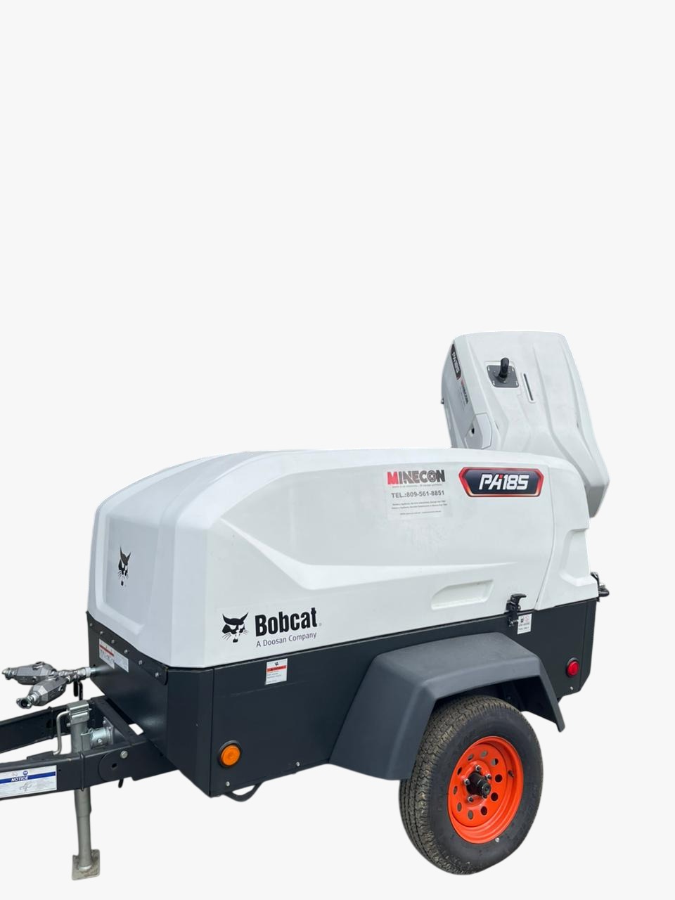 Bobcat PA185  compresor de aire portátil con branding MINECON